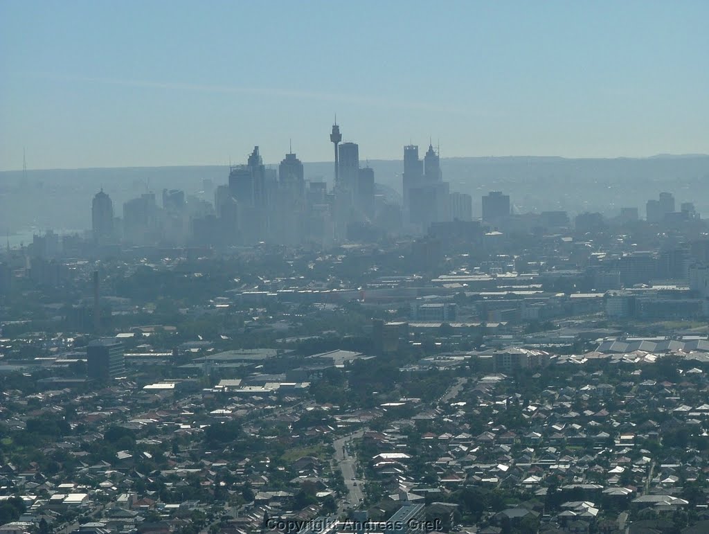 Sydney CBD from helicopter by AndyAustralia2005