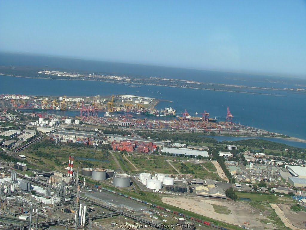 Port Botany from helicopter by AndyAustralia2005