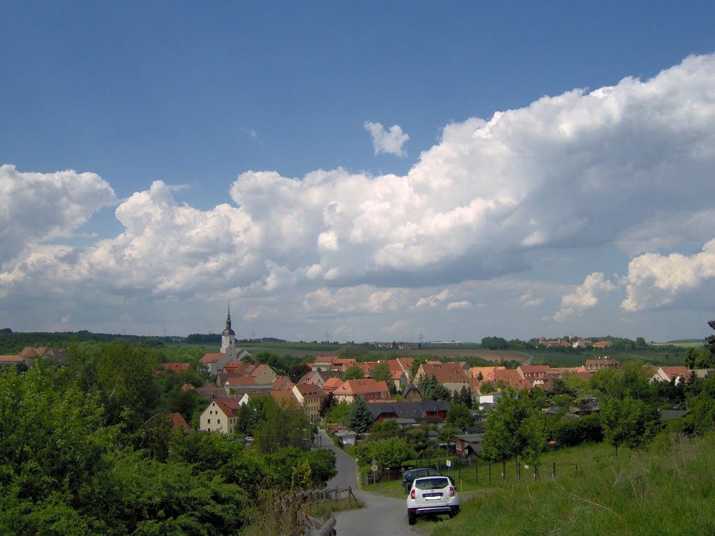 Blick auf Dohna & ehemaliges Rittergut Gamig by Sachsenuwe