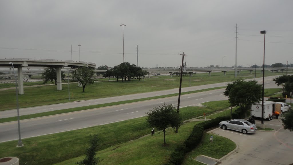 Westward view across I-35 by Clay Bonner