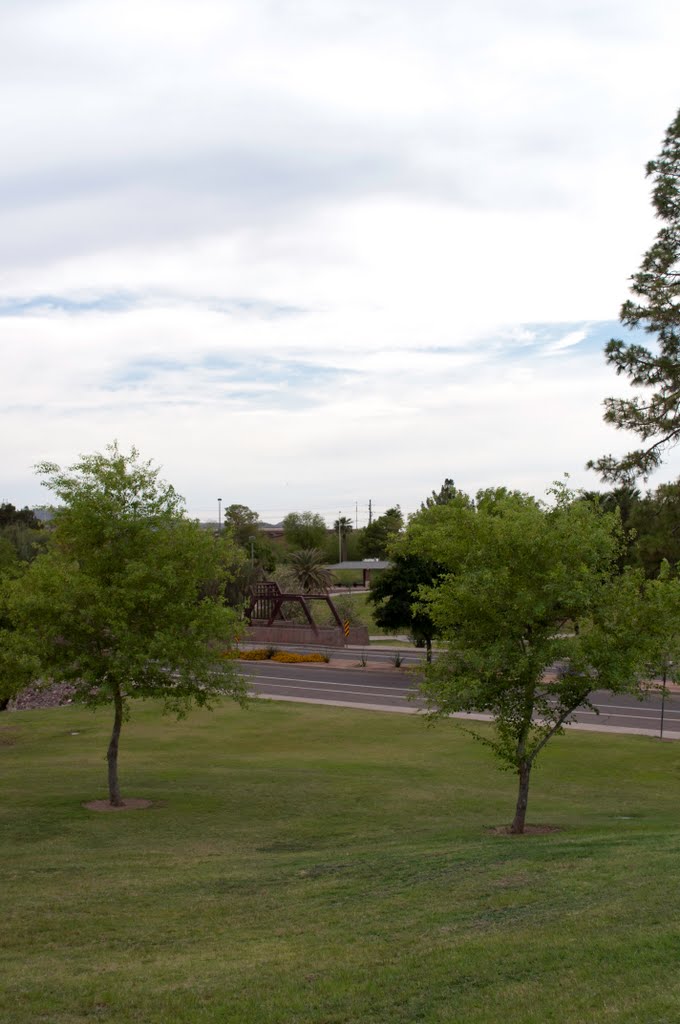 Kiwanis Park Distant Bridge Structure by davidpinter