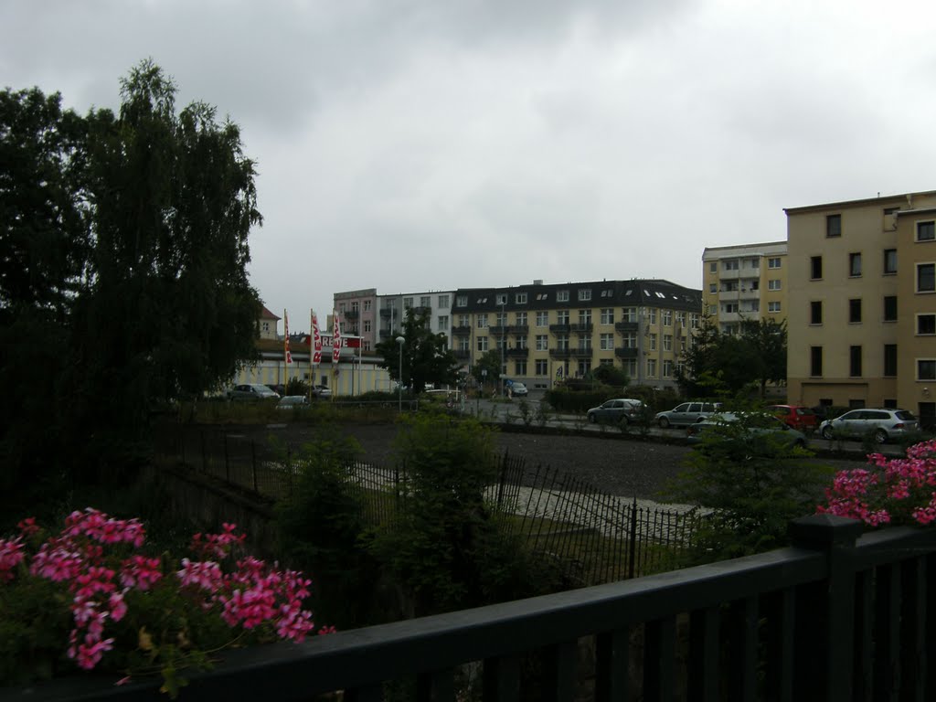 Blick zum Buttenplatz (von Brücke Ritterstraße)Crimmitschau by Belgen-Sachs