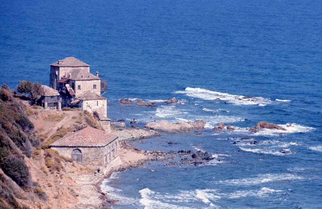 Kaliagra (Galaiagra), Mount Athos (1971 photo) by Dr Nicholas Exadakty…