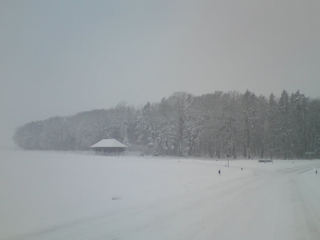 Route recouverte de neige, Saint-Prex by general's photographs