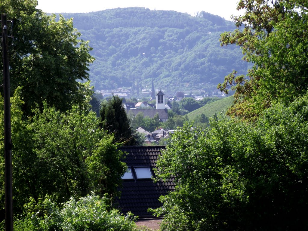 Olewig mit Kirche St Anna by Josef Lentes