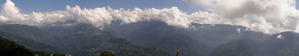 Gangtok - Panorama from Rumtek Monastery by Marc Wensveen