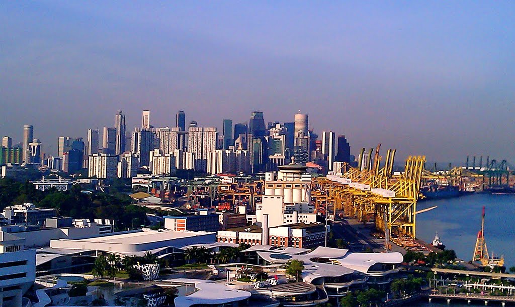 #21 - Singapore de sus privit - Singapore from Cable Car by bszattila