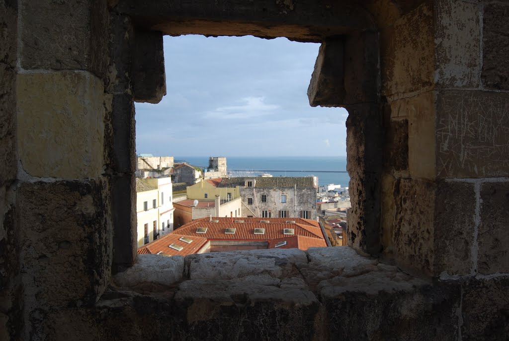 Vista sul porto di cagliari dalla torre di san pancrazio castello by ROSY DAMU