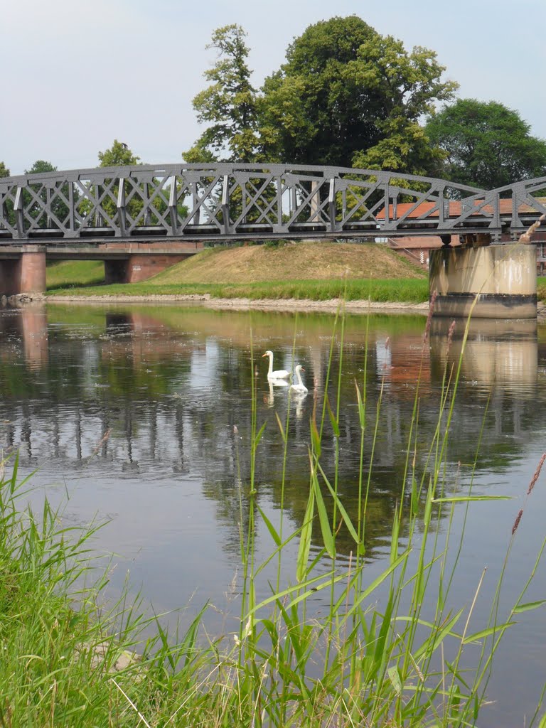 Riegel am Kaiserstuhl - Eisenbahnbrücke über die Elz - by Sehnwirmal