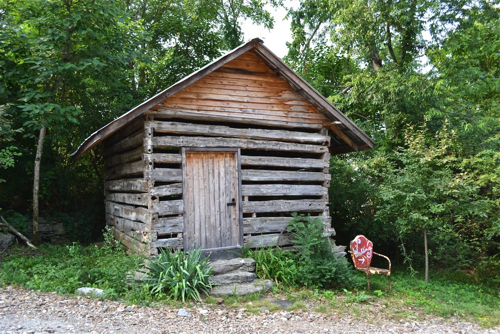 Log cabin at Readyville Mill by Buddy Rogers