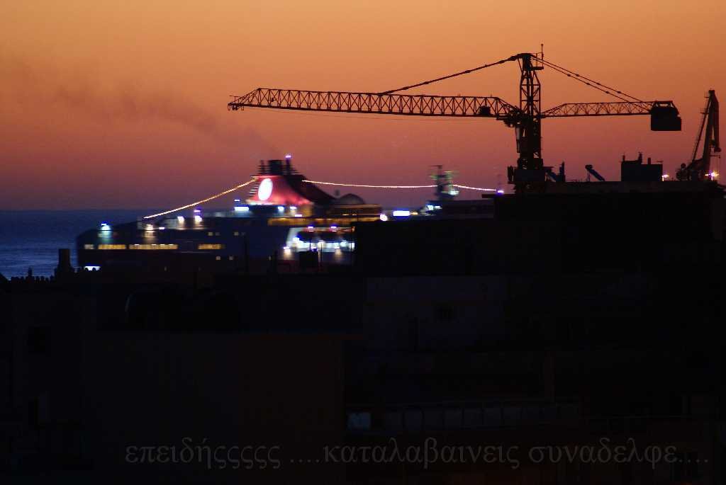 Looking at the cretan sea early in the morning august 2006 by arwstos