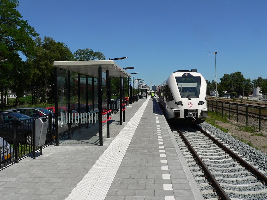 VEENDAM HBF .. de trein uit groningen is zojuist afgemeerd by walterskrutser