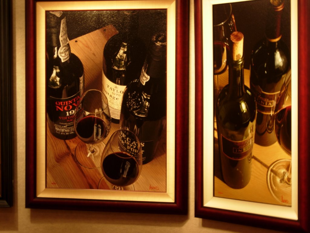 Painting of Wine Bottles--Incredible Still Life Art by ryandenver