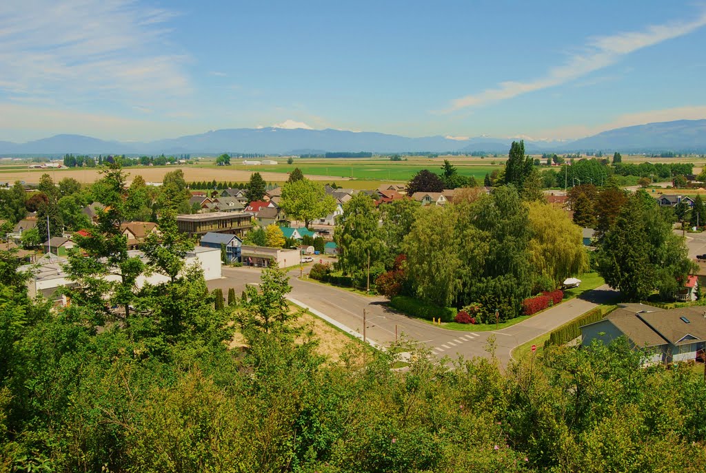 La Conner with Mount Baker in the background by Jim Nieland