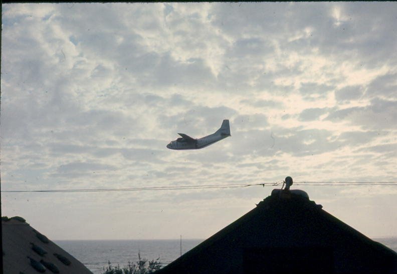 C123 spraying along the perimeter of Chu Lai base camp Chu Lai, Vietnam 1970 by vnvetlester