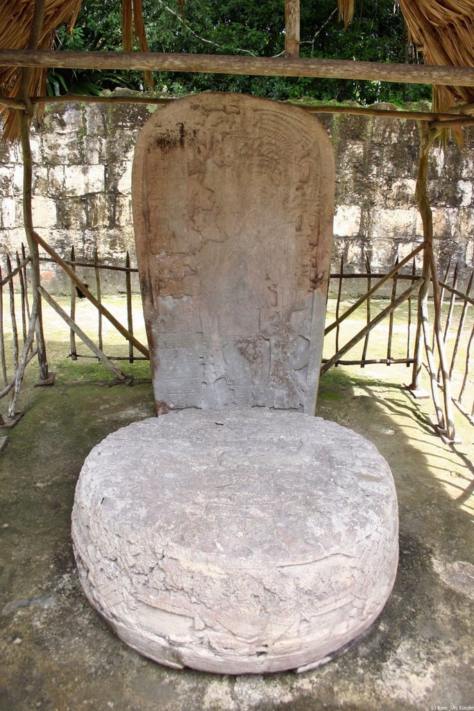 Stele in Tikal by Urs Künzler