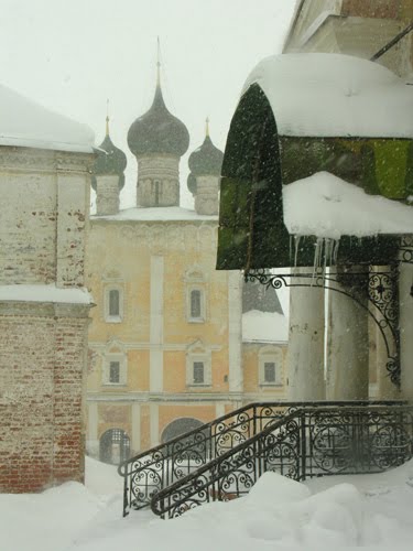 View to church of Presentation of Jesus at the Temple from inner court of Saints Boris and Gleb monastery by IPAAT