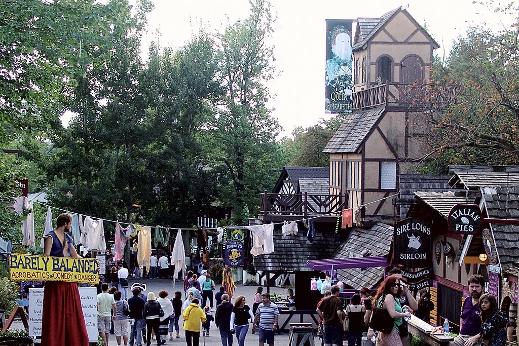 Street scene at Pennsylvania Renaissance Faire by katigarner