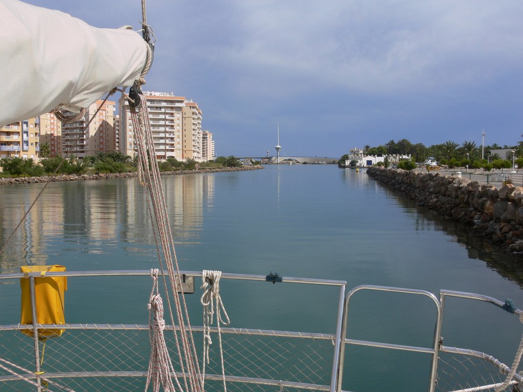 Channel to Mediterranean from Mar Menor by John Eley