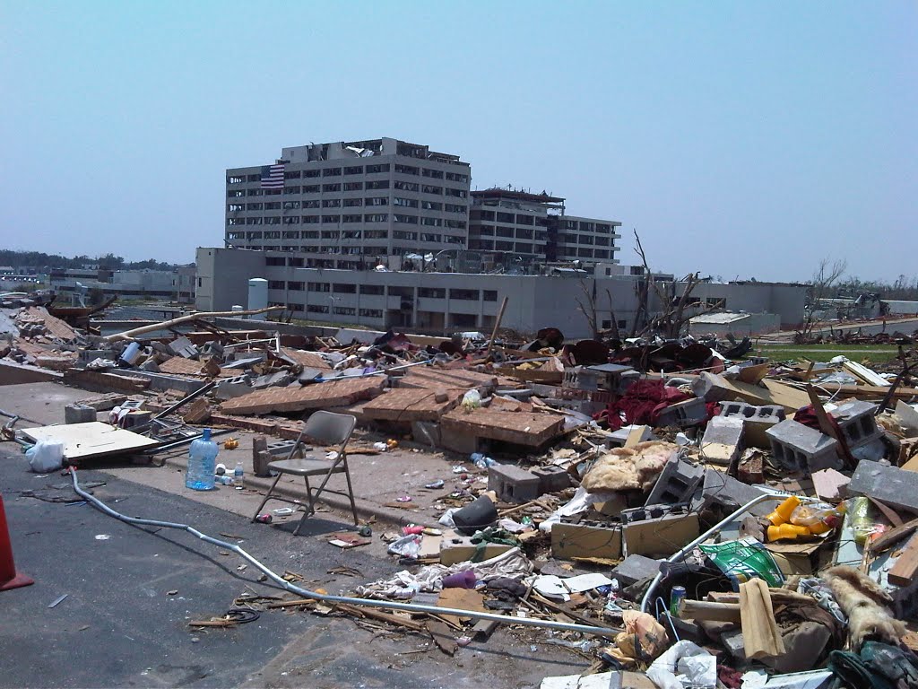 Damage from tornado on 23 May 2011 by Sheps