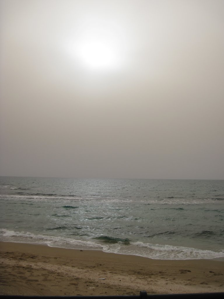 The Mediterranean beach at Caesarea by consecrata.deo