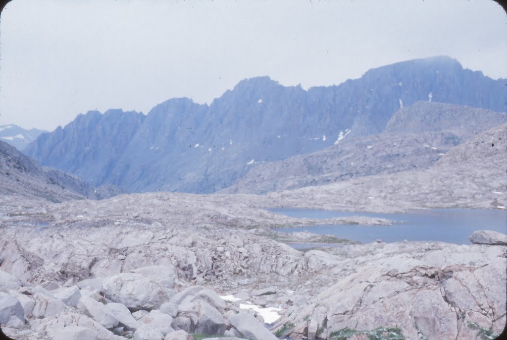 Northward at Lake Below Wanda Lake and Glacier Divide by bushwackers