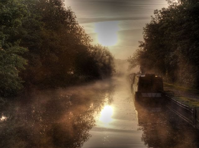 Canal Sunrise, Hopwood. by CherryTree