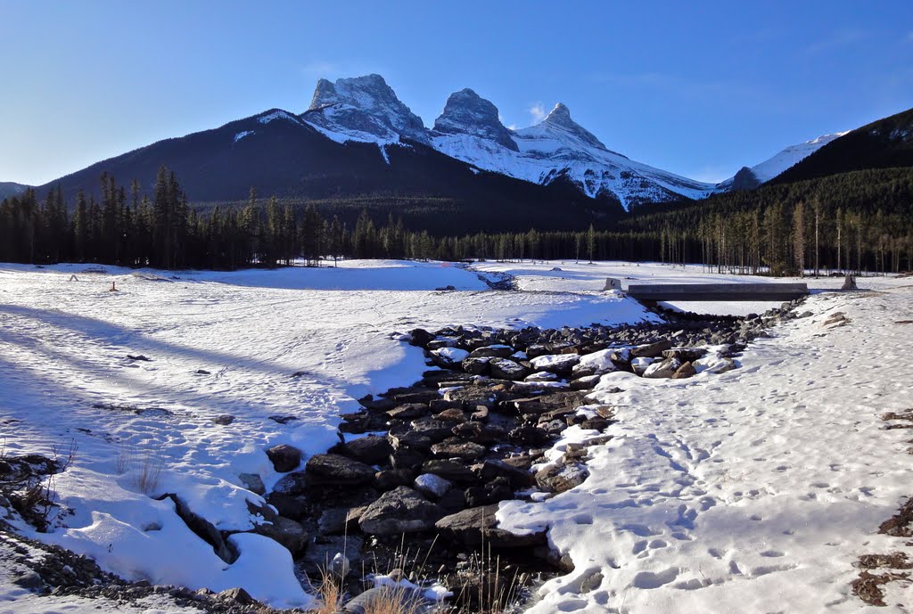 Three Sisters - Canmore by jackborno