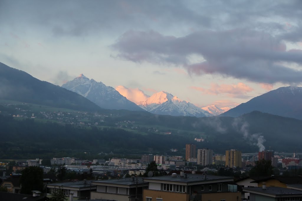 View to Innsbruck from Rum by Elena Zakamaldina