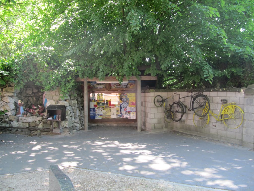 Grot van Onze Lieve Vrouwe van de Fietsers (Cave of Our Lady of the Bicyclists) behind the Onze-Lieve-Vrouw Onbevlektkerk by Willem Nabuurs