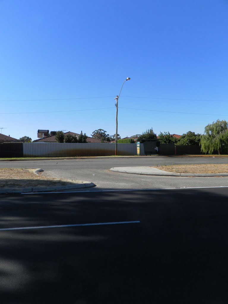 A bus stop along Karrinyup Rd by Dylan Hewson