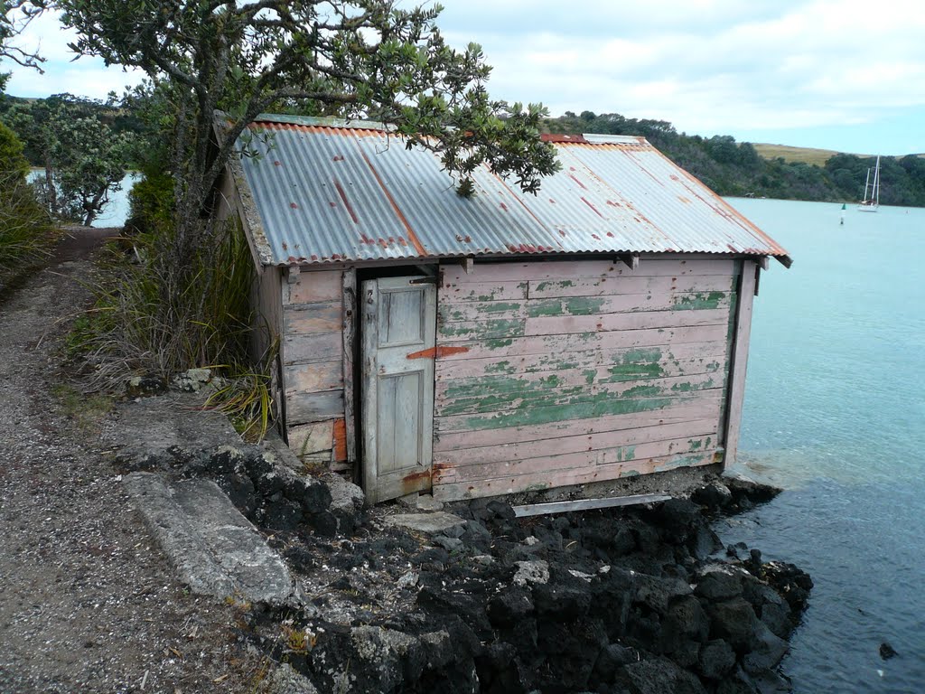 Boatshed Islington Bay Rangitoto Island by No Rush 2011