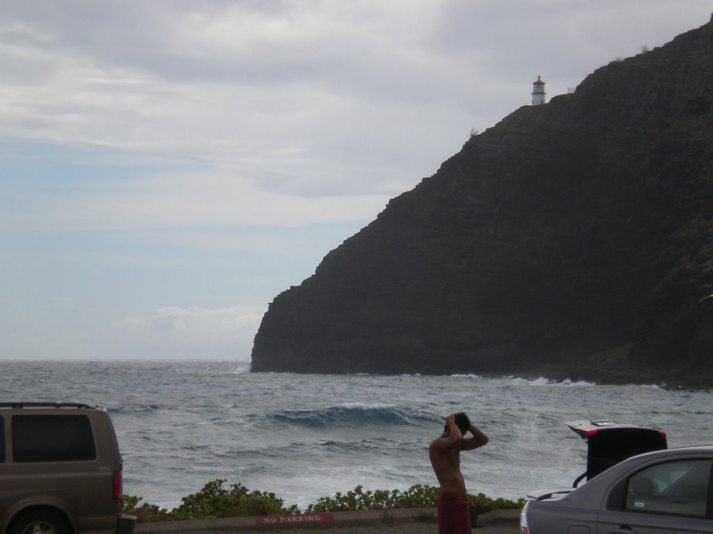 Mukupou Light House from Kaupo Bay by andychap1979