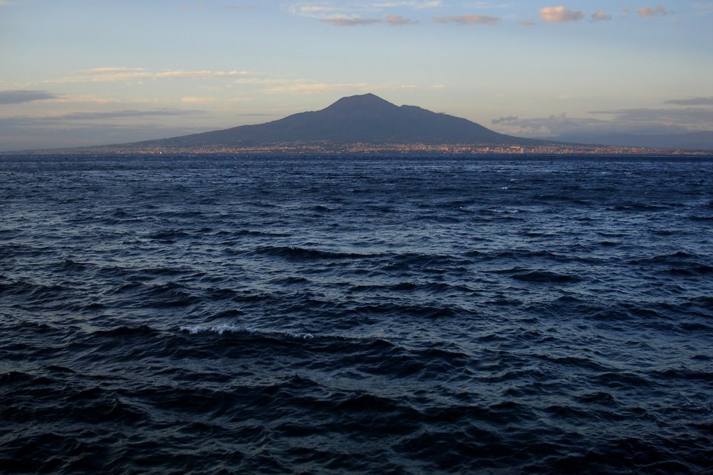 Gulf of Naples and Mount Vesuvius taken from Vico Equense by Luca Terracciano