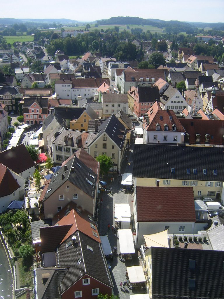 Kirchenstr. vom Kirchturm St. Michael, am Bartholomä-Markt 26.8.07 by kielmann