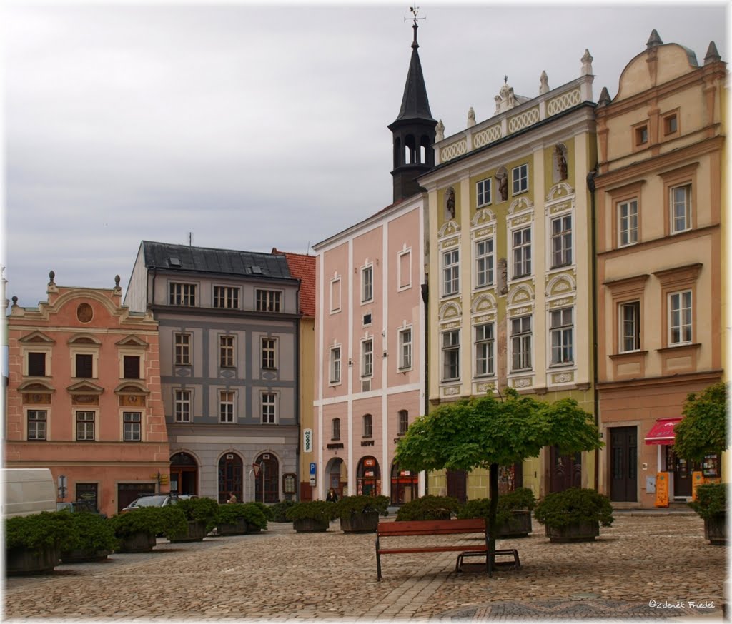 Jindřichův Hradec-nám.Míru,od FZ by Zdeněk Friedel