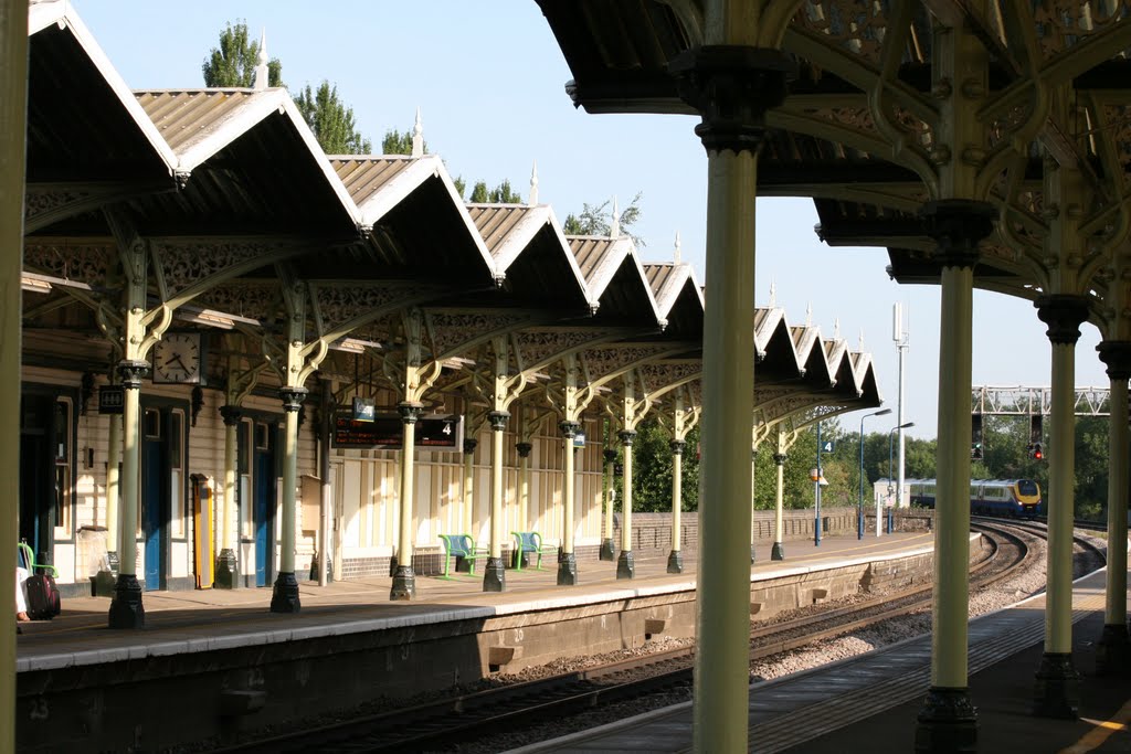 Kettering railway station. by Bev Lloyd-Roberts