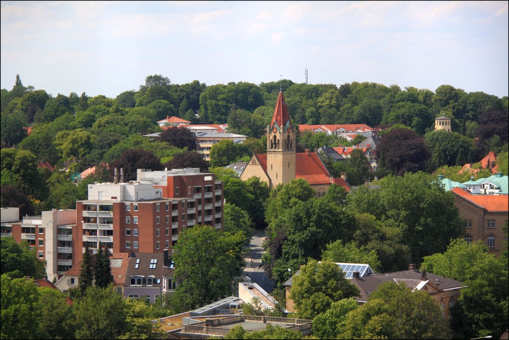 Osnabrück: Aussicht ab St. Katharinenturm richtung Bergkirche by © Dennis Wubs