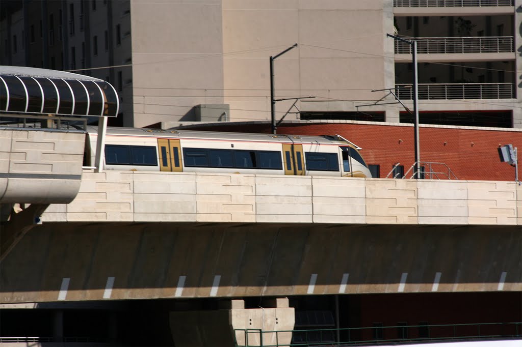 Gautrain at the airport by Daan Prinsloo