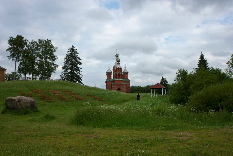 Church in the village Volgo-Verhovie by Alexander Goy