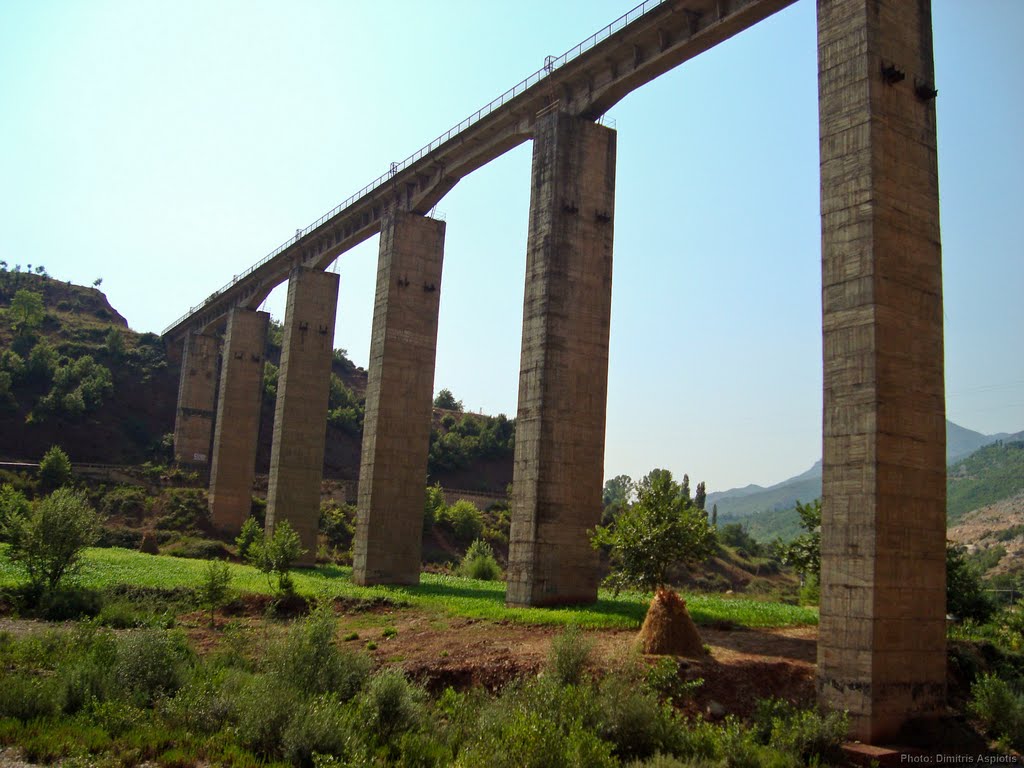 Train bridge over Bushtrica river by cycle way