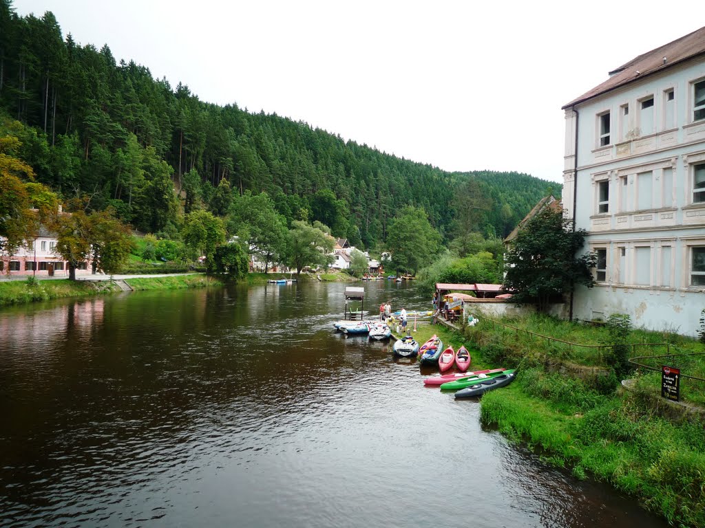 Rozmberk, river Vltava by Csinos