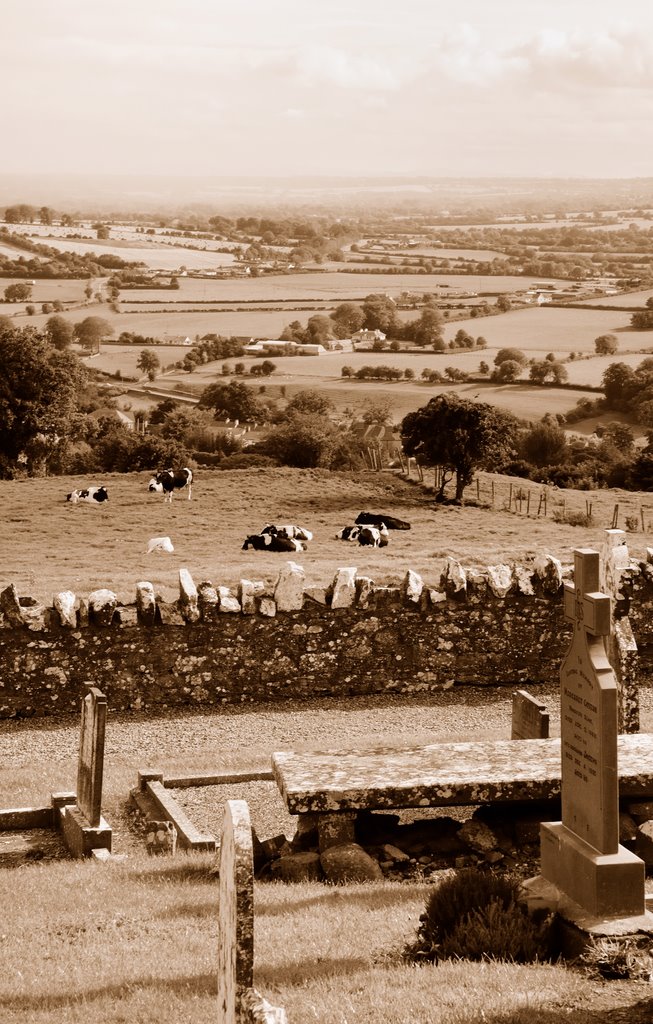 Slane , rainshower moving down the Boyne valley by Sollinger Horst