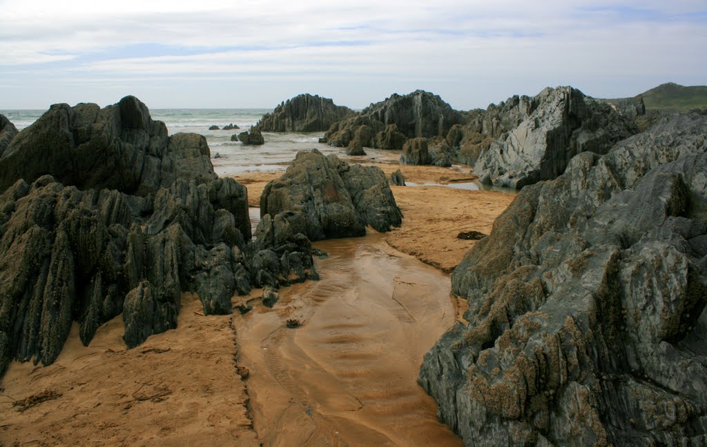 Barricane Beach Rocks, Woolacombe by pete.t