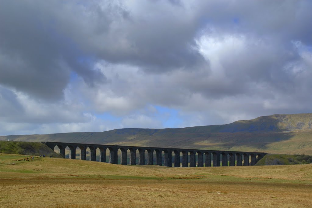 Ribblehead Viaduct, designed by engineer John Sydney Crossley (1812-1879) by Andy Malengier