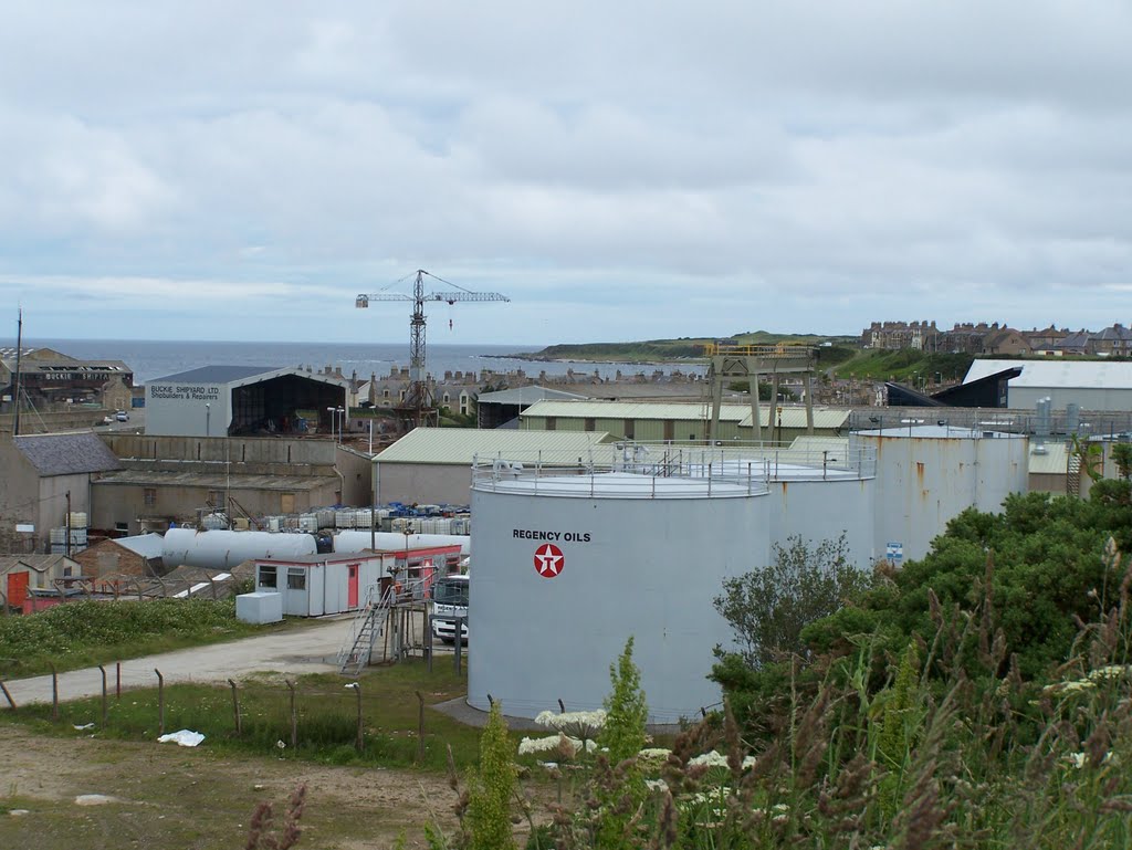 Fuel storage tanks Buckie by Gilbert Smith