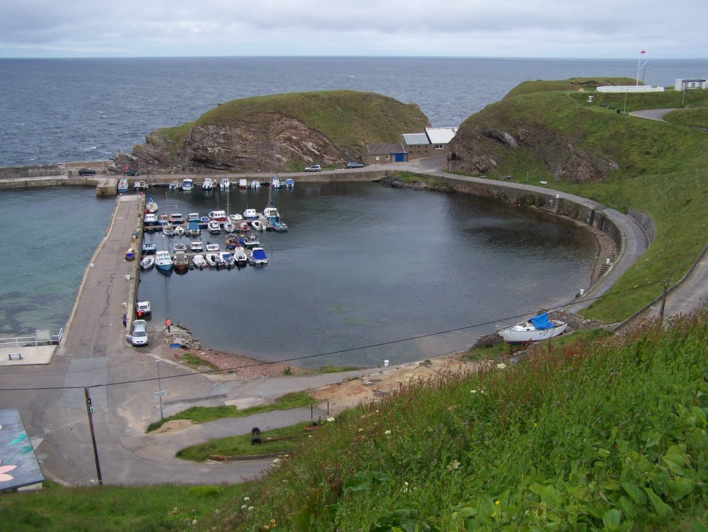 Inner basin at Portknockie Harbour by Gilbert Smith