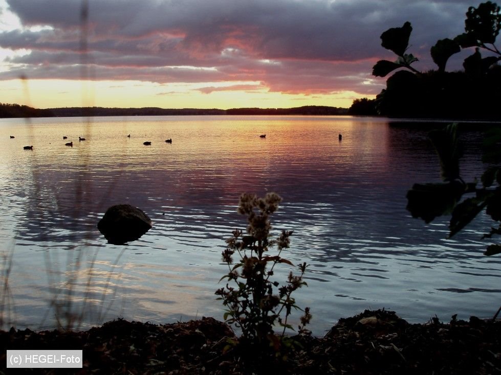 Abendstimmung am Kellersee in Sielbeck by hegei