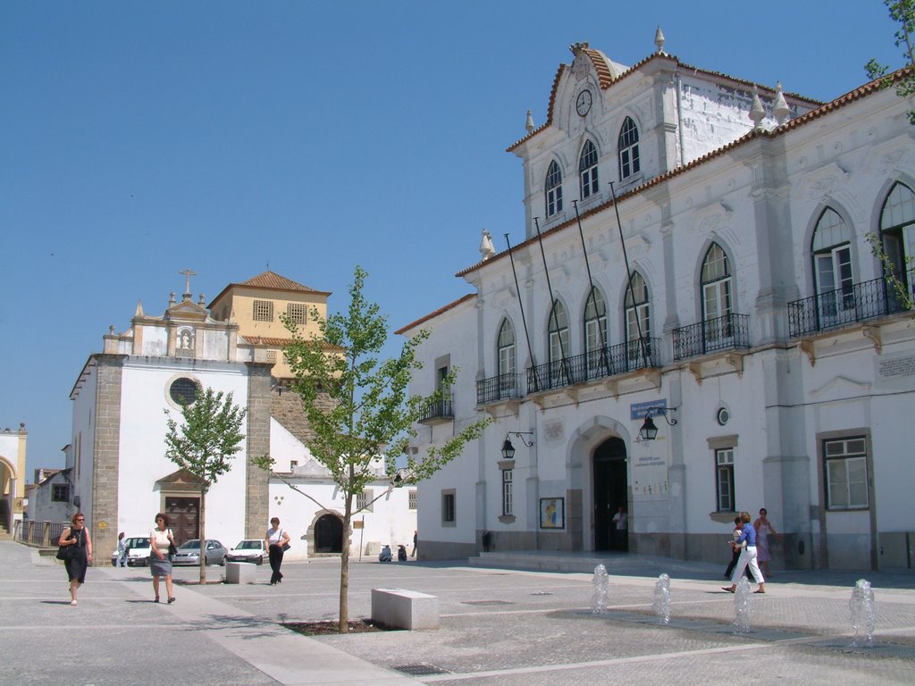 Strolling in Evora by Mike Richardson