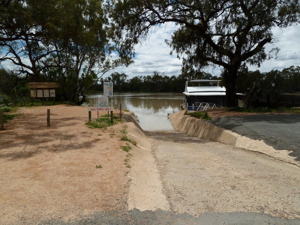 Boat Ramp Border Cliffs South Australia by Matthew R Lee